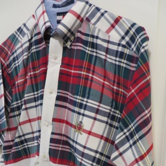 Beautiful TOMMY HILFIGER Casual Shirt - Two Tone - 90's Era - Medium - Picture 3 of 13